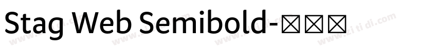 Stag Web Semibold字体转换